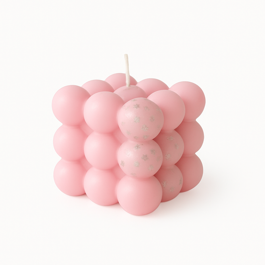 Pink Bubble Candle - Pack of 2